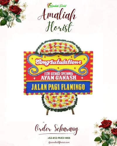 Bunga Papan Congratulation di Aula Jayang Tingang Palangkaraya